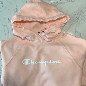 Champion hoodie. Pretty pink. Sz Small
